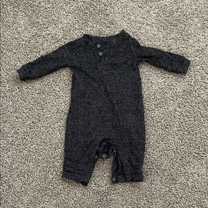 Charcoal Baby Onesie Sweater
